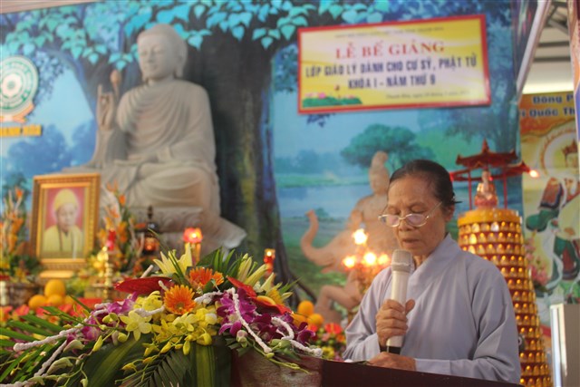 Thanh Hóa: Bế giảng lớp giáo lý dành cho cư sỹ Phật tử khóa thứ I năm thứ 9