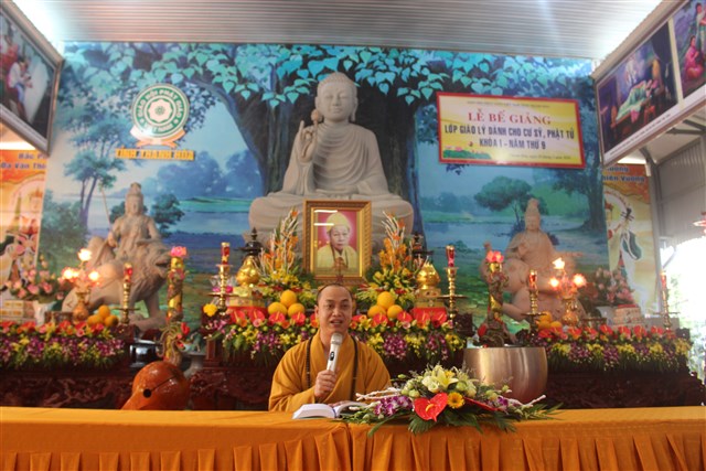 Thanh Hóa: Bế giảng lớp giáo lý dành cho cư sỹ Phật tử khóa thứ I năm thứ 9