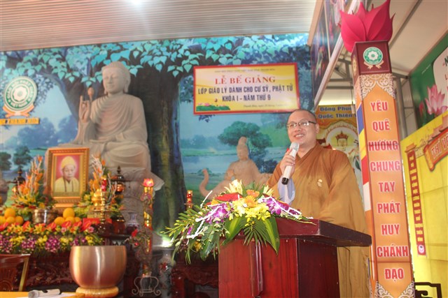 Thanh Hóa: Bế giảng lớp giáo lý dành cho cư sỹ Phật tử khóa thứ I năm thứ 9