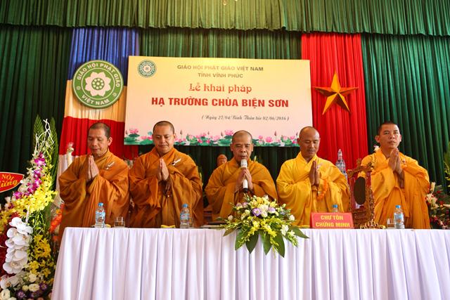 Vĩnh Phúc : Lễ Khai Pháp Trường hạ cơ sở 4 chùa Biện Sơn‏