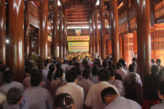 Ban Hướng dẫn Phật tử Trung ương thăm và làm việc tại Hà Tĩnh