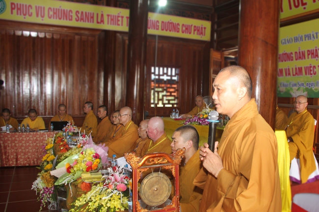Ban Hướng dẫn Phật tử Trung ương thăm và làm việc tại Hà Tĩnh