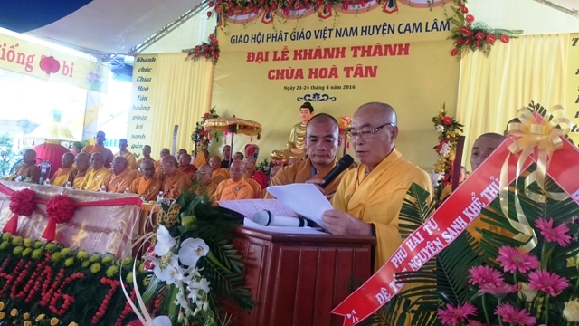 Khánh Hòa: Lễ Khánh thành chùa Hòa Tân (Cam Lâm)