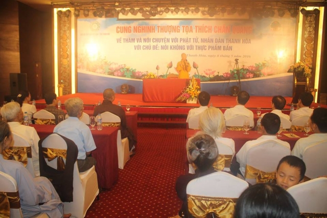 Thanh Hóa: TT. Thích Chân Quang thuyết giảng chủ đề &quot;Đạo đức trong ăn uống&quot;