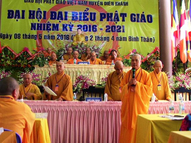 Khánh Hòa: Đại hội đại biểu Phật giáo huyện Diên Khánh lần thứ VI (2016-2021)