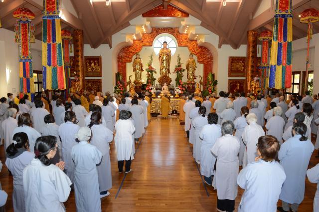 Chùa Đức Viên, San Jose ( Hoa Kỳ ) Tổ Chức Lễ Tam Bộ Nhất Bái Báo Hiếu Phụ Mẫu Năm 2016