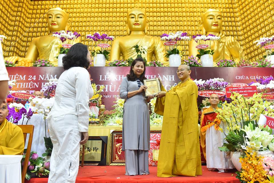 Báo cáo quá trình trùng tu Chùa Giác Ngộ nhân lễ khánh thành Chùa và kỷ niệm 24 năm ngày viên tịch của HT. Thích Thiện Huệ