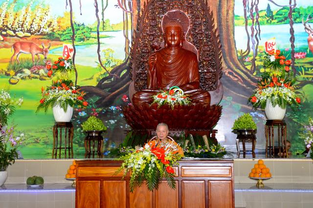 Hòa thượng Thích Trí Quảng thuyết giảng tại Học viện Phật giáo Việt Nam tại TP. HCM