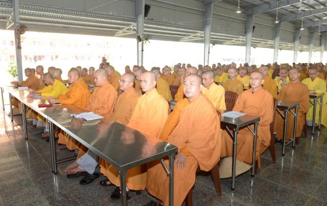 Hòa thượng Thích Trí Quảng thuyết giảng tại Học viện Phật giáo Việt Nam tại TP. HCM