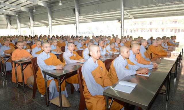 Hòa thượng Thích Trí Quảng thuyết giảng tại Học viện Phật giáo Việt Nam tại TP. HCM