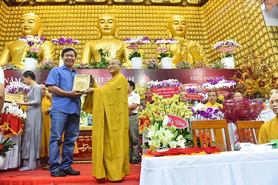 Báo cáo quá trình trùng tu Chùa Giác Ngộ nhân lễ khánh thành Chùa và kỷ niệm 24 năm ngày viên tịch của HT. Thích Thiện Huệ