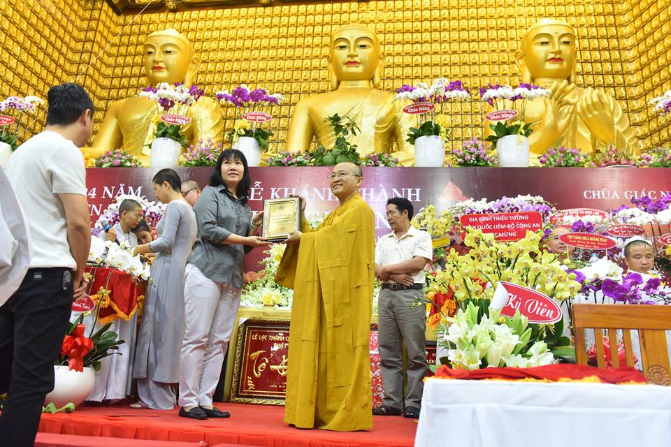 Báo cáo quá trình trùng tu Chùa Giác Ngộ nhân lễ khánh thành Chùa và kỷ niệm 24 năm ngày viên tịch của HT. Thích Thiện Huệ