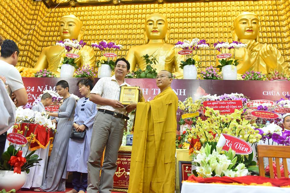 Báo cáo quá trình trùng tu Chùa Giác Ngộ nhân lễ khánh thành Chùa và kỷ niệm 24 năm ngày viên tịch của HT. Thích Thiện Huệ
