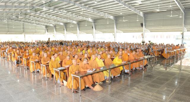 Hòa thượng Thích Trí Quảng thuyết giảng tại Học viện Phật giáo Việt Nam tại TP. HCM