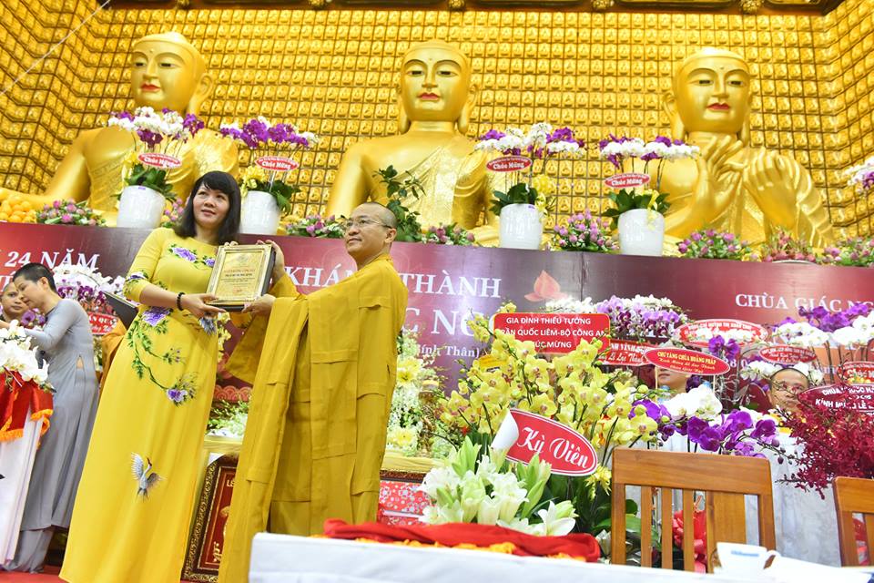 Báo cáo quá trình trùng tu Chùa Giác Ngộ nhân lễ khánh thành Chùa và kỷ niệm 24 năm ngày viên tịch của HT. Thích Thiện Huệ