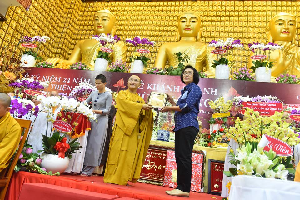 Báo cáo quá trình trùng tu Chùa Giác Ngộ nhân lễ khánh thành Chùa và kỷ niệm 24 năm ngày viên tịch của HT. Thích Thiện Huệ