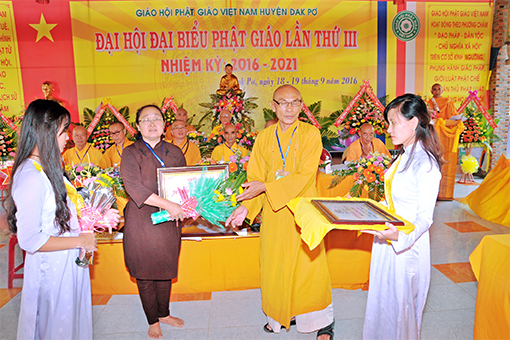 Gia Lai: Đại Hội Đại Biểu Phật giáo Huyện Đăkpơ lần thứ 3, nhiệm k ỳ 2016-2021