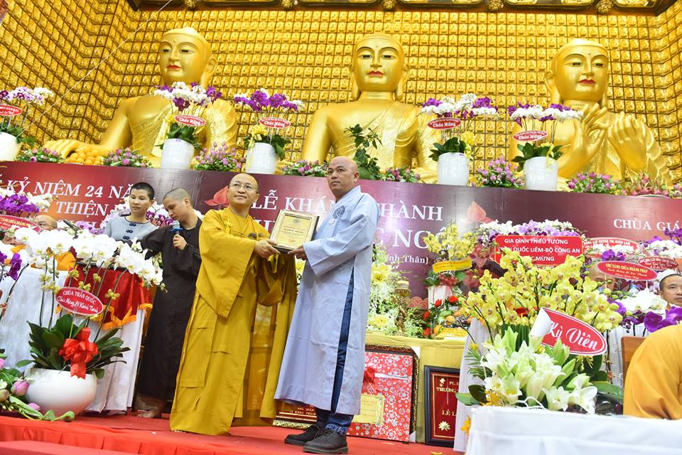 Báo cáo quá trình trùng tu Chùa Giác Ngộ nhân lễ khánh thành Chùa và kỷ niệm 24 năm ngày viên tịch của HT. Thích Thiện Huệ
