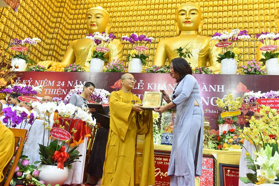 Báo cáo quá trình trùng tu Chùa Giác Ngộ nhân lễ khánh thành Chùa và kỷ niệm 24 năm ngày viên tịch của HT. Thích Thiện Huệ