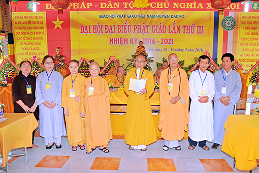 Gia Lai: Đại Hội Đại Biểu Phật giáo Huyện Đăkpơ lần thứ 3, nhiệm k ỳ 2016-2021