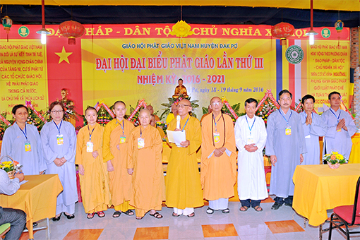 Gia Lai: Đại Hội Đại Biểu Phật giáo Huyện Đăkpơ lần thứ 3, nhiệm k ỳ 2016-2021