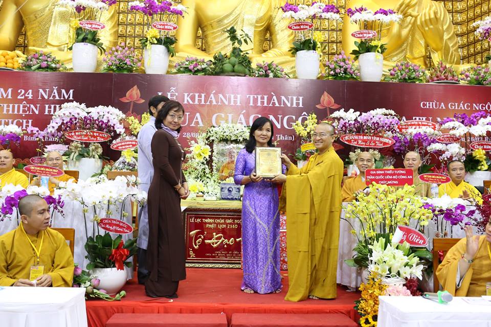 Báo cáo quá trình trùng tu Chùa Giác Ngộ nhân lễ khánh thành Chùa và kỷ niệm 24 năm ngày viên tịch của HT. Thích Thiện Huệ