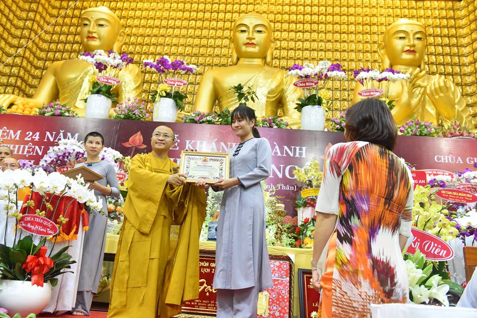 Báo cáo quá trình trùng tu Chùa Giác Ngộ nhân lễ khánh thành Chùa và kỷ niệm 24 năm ngày viên tịch của HT. Thích Thiện Huệ