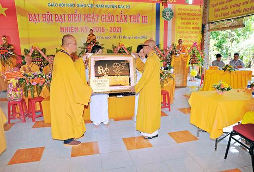Gia Lai: Đại Hội Đại Biểu Phật giáo Huyện Đăkpơ lần thứ 3, nhiệm k ỳ 2016-2021
