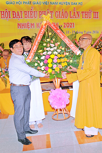 Gia Lai: Đại Hội Đại Biểu Phật giáo Huyện Đăkpơ lần thứ 3, nhiệm k ỳ 2016-2021