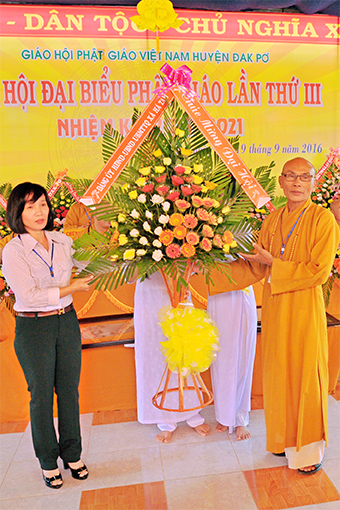 Gia Lai: Đại Hội Đại Biểu Phật giáo Huyện Đăkpơ lần thứ 3, nhiệm k ỳ 2016-2021