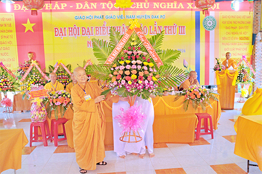 Gia Lai: Đại Hội Đại Biểu Phật giáo Huyện Đăkpơ lần thứ 3, nhiệm k ỳ 2016-2021