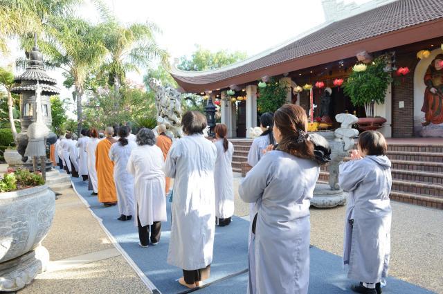 Chùa Đức Viên, San Jose ( Hoa Kỳ ) Tổ Chức Lễ Tam Bộ Nhất Bái Báo Hiếu Phụ Mẫu Năm 2016