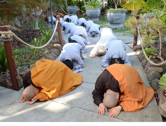 Chùa Đức Viên, San Jose ( Hoa Kỳ ) Tổ Chức Lễ Tam Bộ Nhất Bái Báo Hiếu Phụ Mẫu Năm 2016