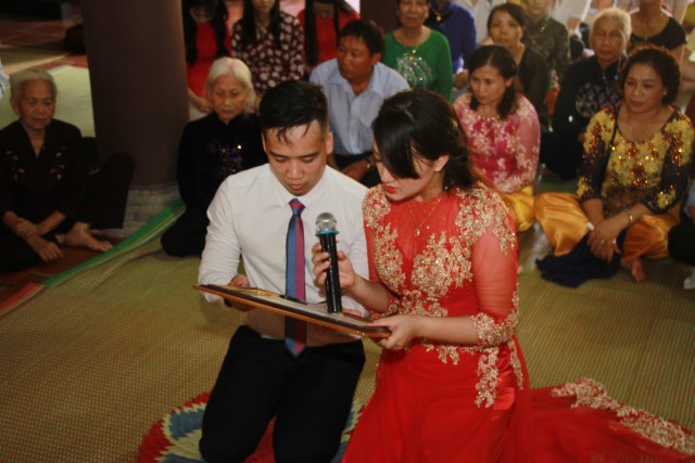 Thái Bình: Lễ hằng thuận – Nét đẹp hôn lễ trong nhà chùa