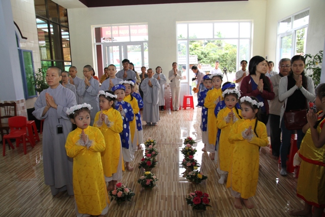 Phân Ban Ni giới BTS Phật giáo Gia Lai khai giảng trường mầm non Từ Tâm Oanh Vũ