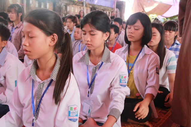 Thái Bình: Chùa Trùng Quang tổ chức khóa tu một ngày