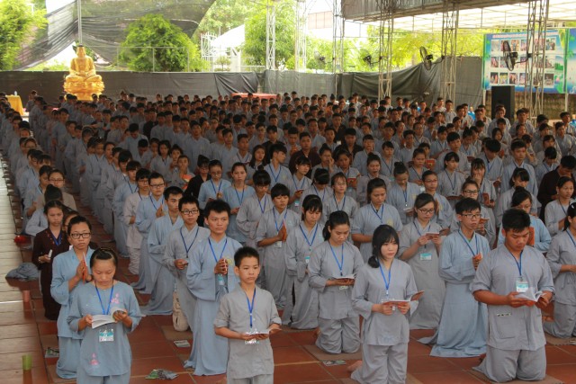 Thái Bình: Nhiều cảm xúc trong ngày tu thứ hai tại chùa Từ Xuyên
