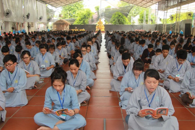 Thái Bình: Nhiều cảm xúc trong ngày tu thứ hai tại chùa Từ Xuyên