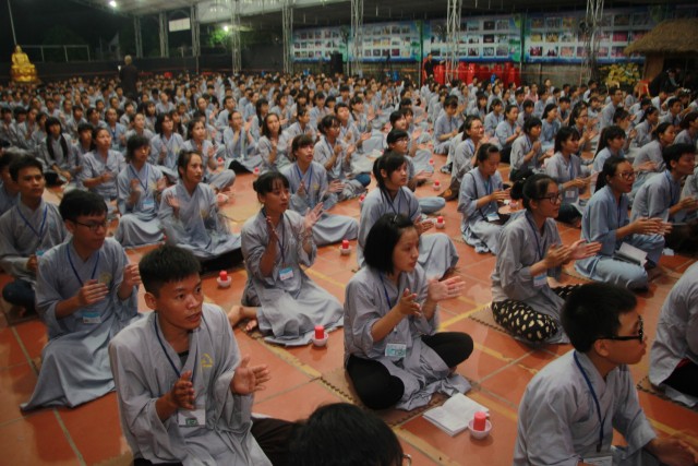 Thái Bình: Nhiều cảm xúc trong ngày tu thứ hai tại chùa Từ Xuyên