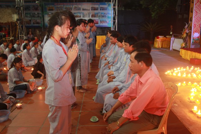 Thái Bình: Nhiều cảm xúc trong ngày tu thứ hai tại chùa Từ Xuyên