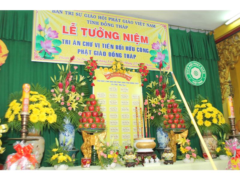 Đồng Tháp: Lễ Tưởng Niệm Tri Ân Chư Tiền Bối Hữu Công Phật Giáo Đồng Tháp