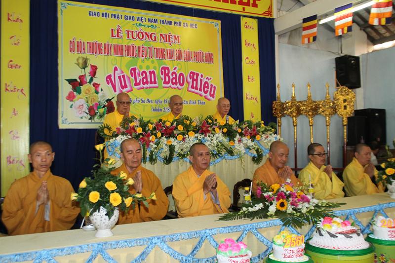 Sa Đéc: Lễ Húy Kỵ Hòa Thượng Khai Sơn và Vu Lan Báo Hiếu Chùa Phước Hưng.