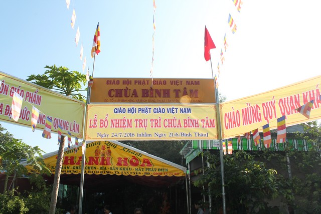Bình Dương: Lễ bổ nhiệm trụ trì chùa Bình Tâm