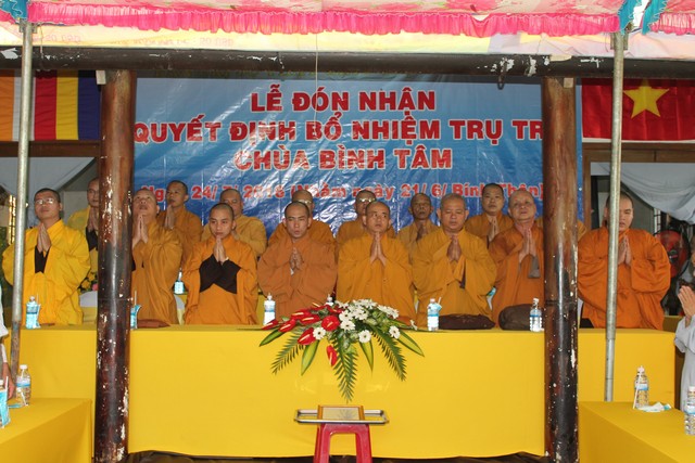 Bình Dương: Lễ bổ nhiệm trụ trì chùa Bình Tâm