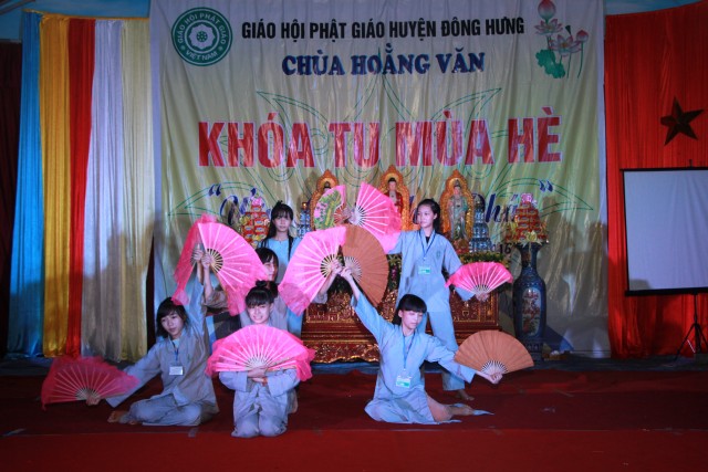 Thái Bình: Chùm ảnh khóa tu mùa hè tại chùa Hoằng Văn