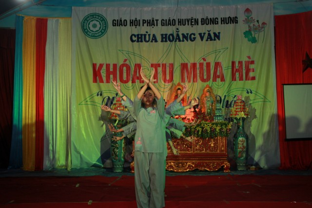 Thái Bình: Chùm ảnh khóa tu mùa hè tại chùa Hoằng Văn