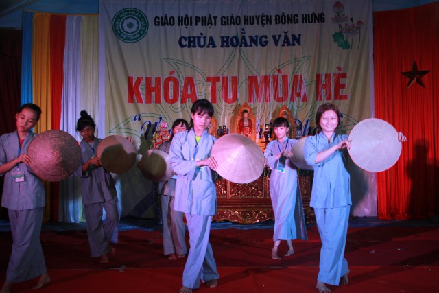 Thái Bình: Chùm ảnh khóa tu mùa hè tại chùa Hoằng Văn