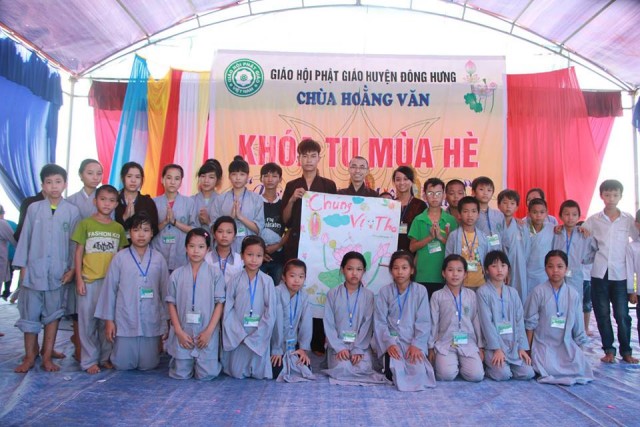 Thái Bình: Chùm ảnh khóa tu mùa hè tại chùa Hoằng Văn