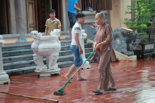 Thái Bình: Chùm ảnh khóa tu mùa hè tại chùa Hoằng Văn