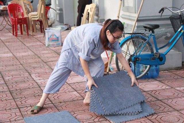 Thái Bình: Chùm ảnh khóa tu mùa hè tại chùa Hoằng Văn